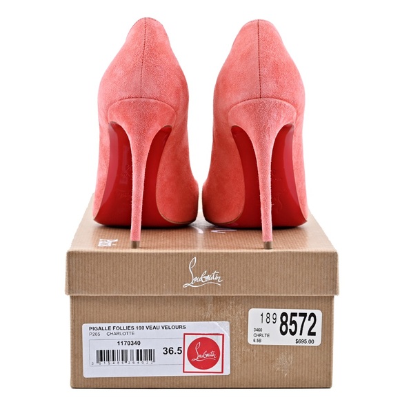 Christian Louboutin Pigalle Follies 100 Suede Pump - Picture 5 of 8